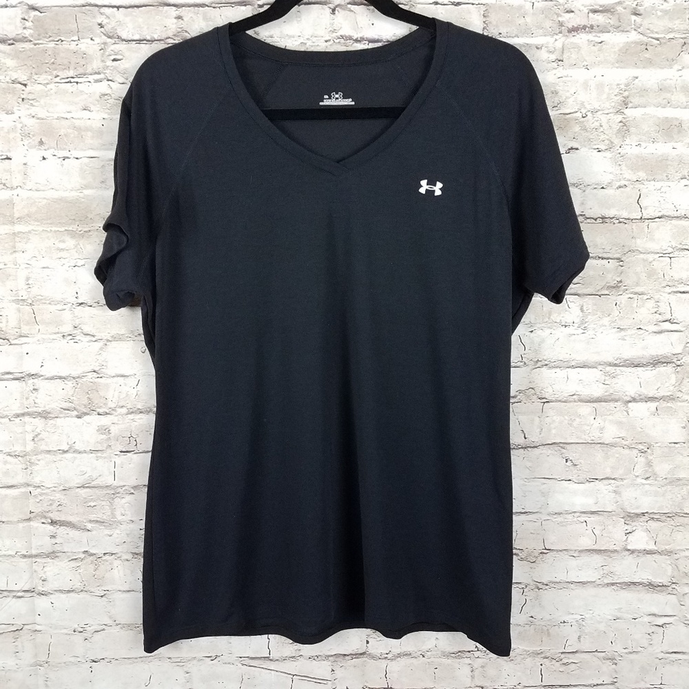 Under armour v neck fitness shirt black xl